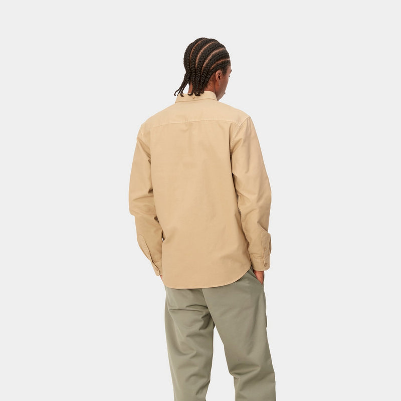 Carhartt WIP Reverse Hammer Long Sleeve T-Shirt | Dusty Hamilton Brown