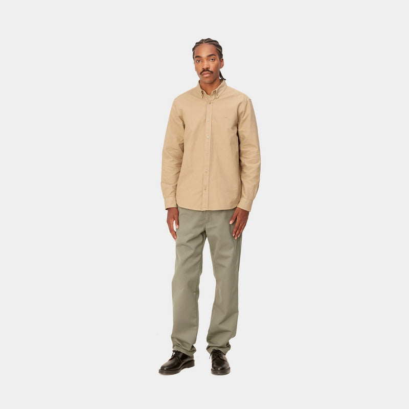 Carhartt WIP Reverse Hammer Long Sleeve T-Shirt | Dusty Hamilton Brown