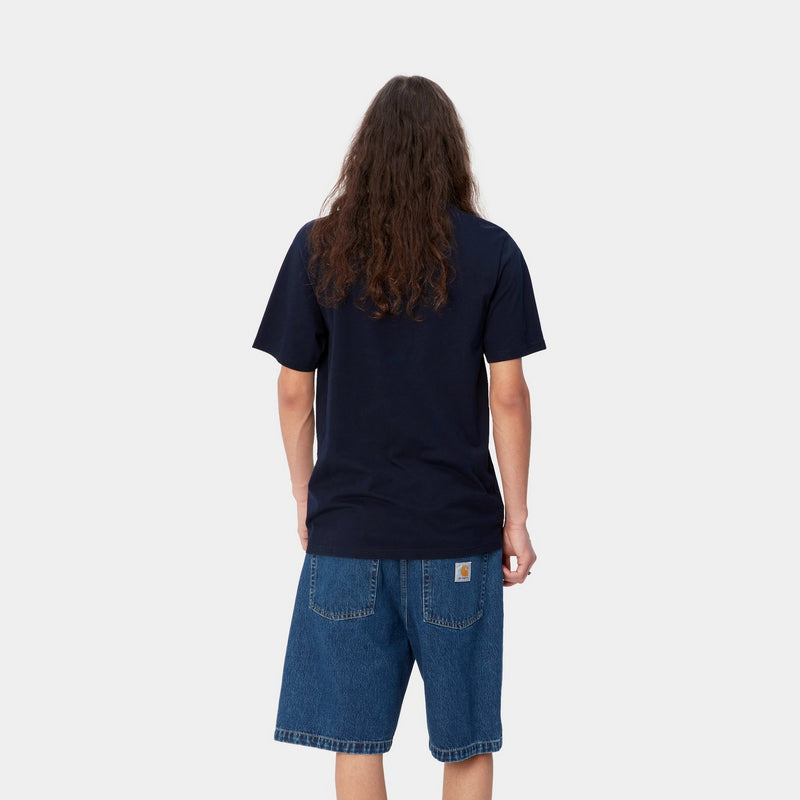 Carhartt WIP Pocket | – T-Shirt Dark USA – T-Shirt Carhartt Navy Page WIP Pocket