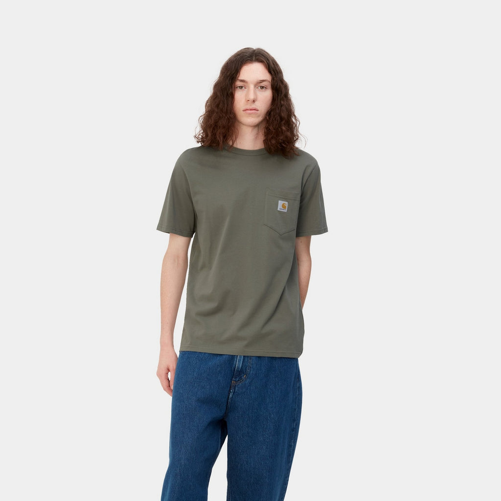 Carhartt WIP Pocket T-Shirt | Smoke Green – Page Pocket T-Shirt ...