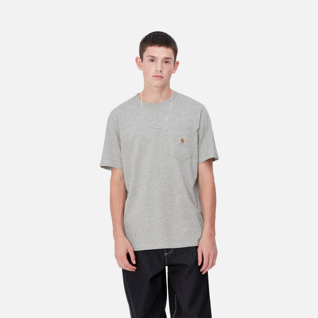 Carhartt WIP Pocket T-Shirt | Grey Heather – Page Pocket T-Shirt