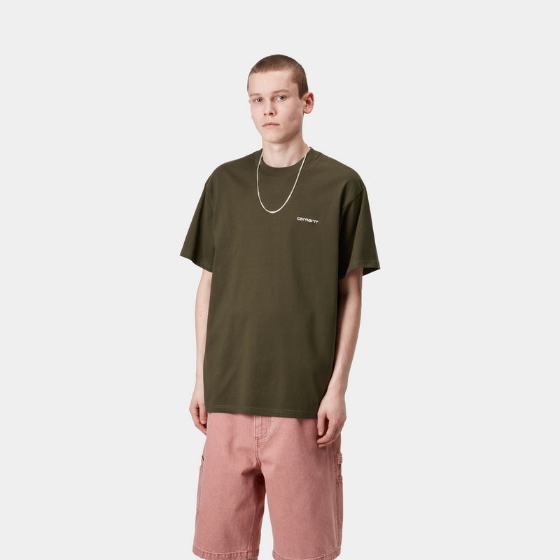 Tシャツ・カットソー Carhartt WIP \"Script Embroidery\" t-shirt Carhartt WIP Script Embroidery T-Shirt | Turtle / Air Pink