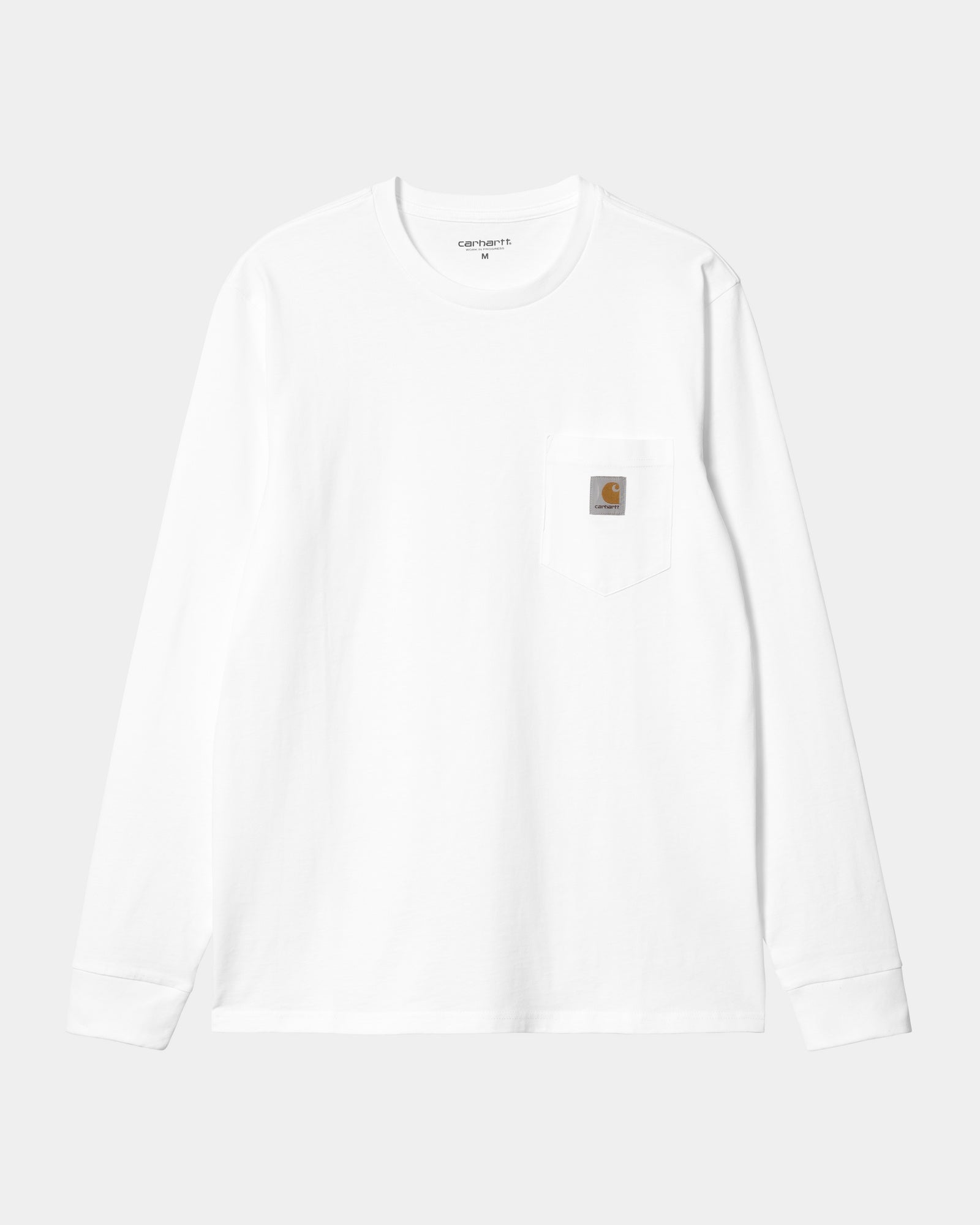 칼하트WIP Carhartt Long Sleeve Pocket T-Shirt,White
