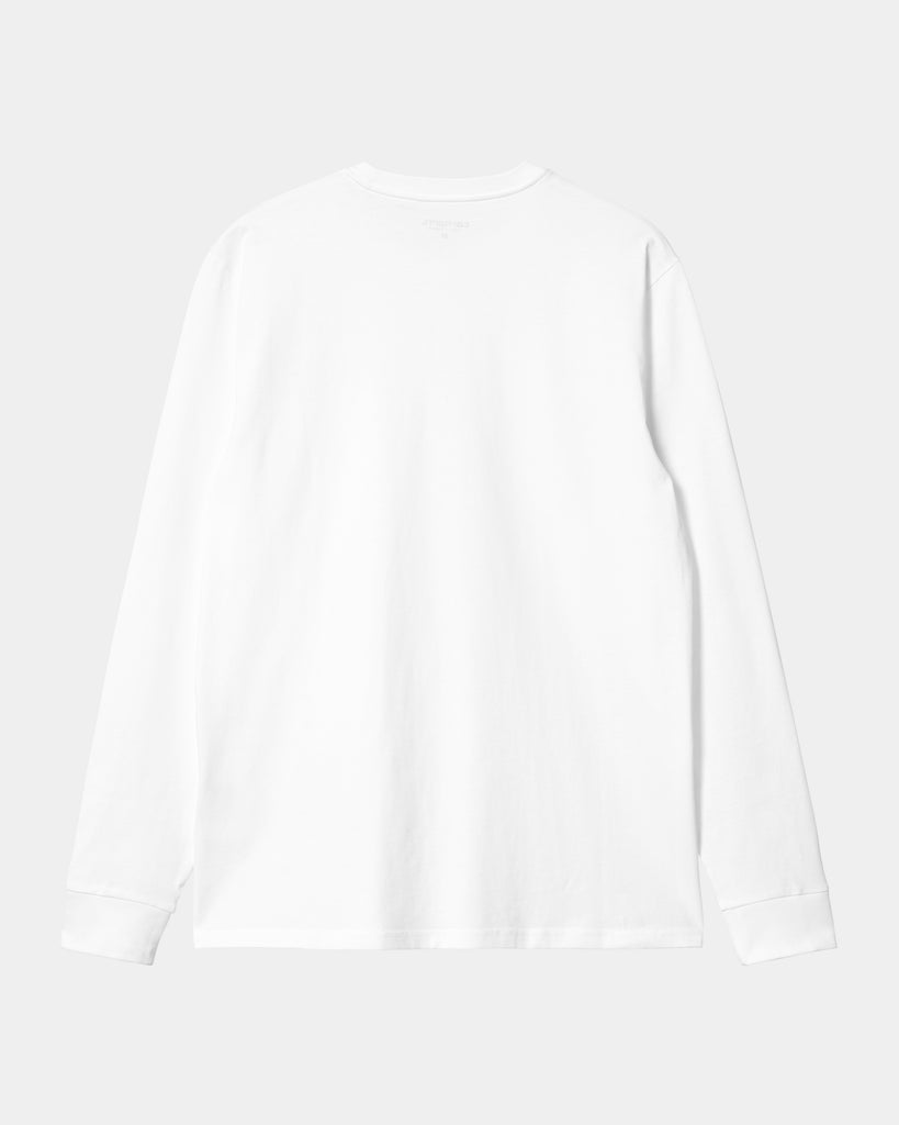 Carhartt WIP Long Sleeve Pocket T-Shirt | White – Page Long Sleeve ...