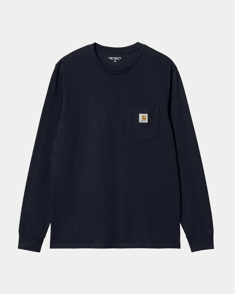 Dark Sleeve WIP T-Shirt – Sleeve WIP Page Carhartt Carhartt | T-Shirt Long Long Navy USA Pocket – Pocket