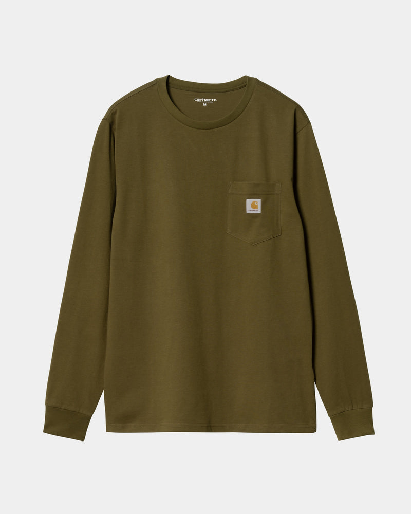 Carhartt Work In Progress: White Pocket Long Sleeve T-Shirt