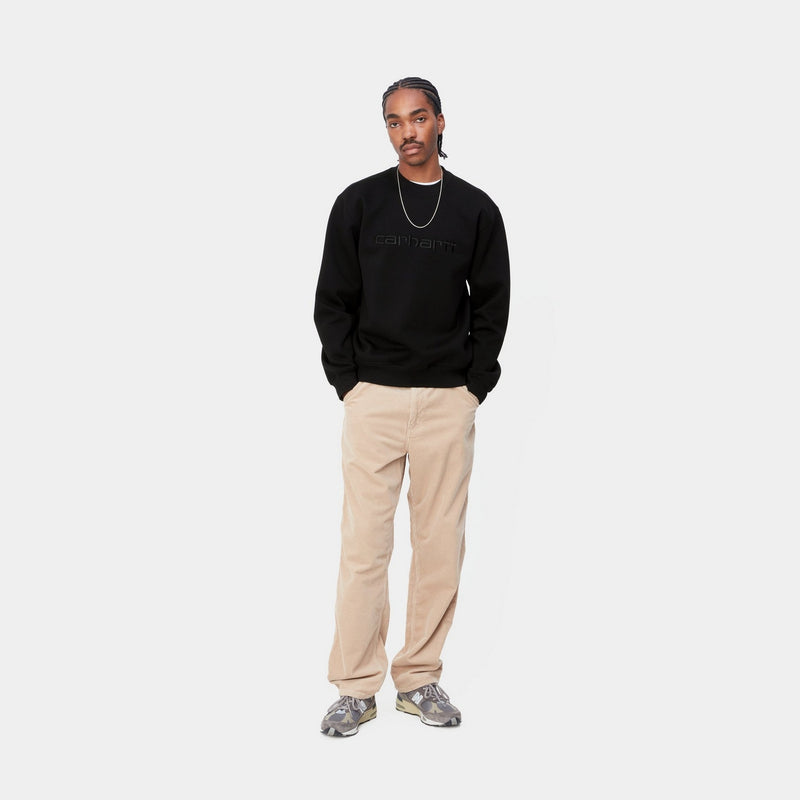 Carhartt homme  Sweat à capuche noir brodé