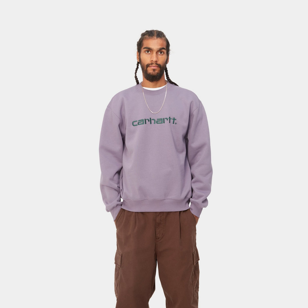Carhartt WIP Carhartt Sweatshirt | Glassy Purple / Discovery Green ...