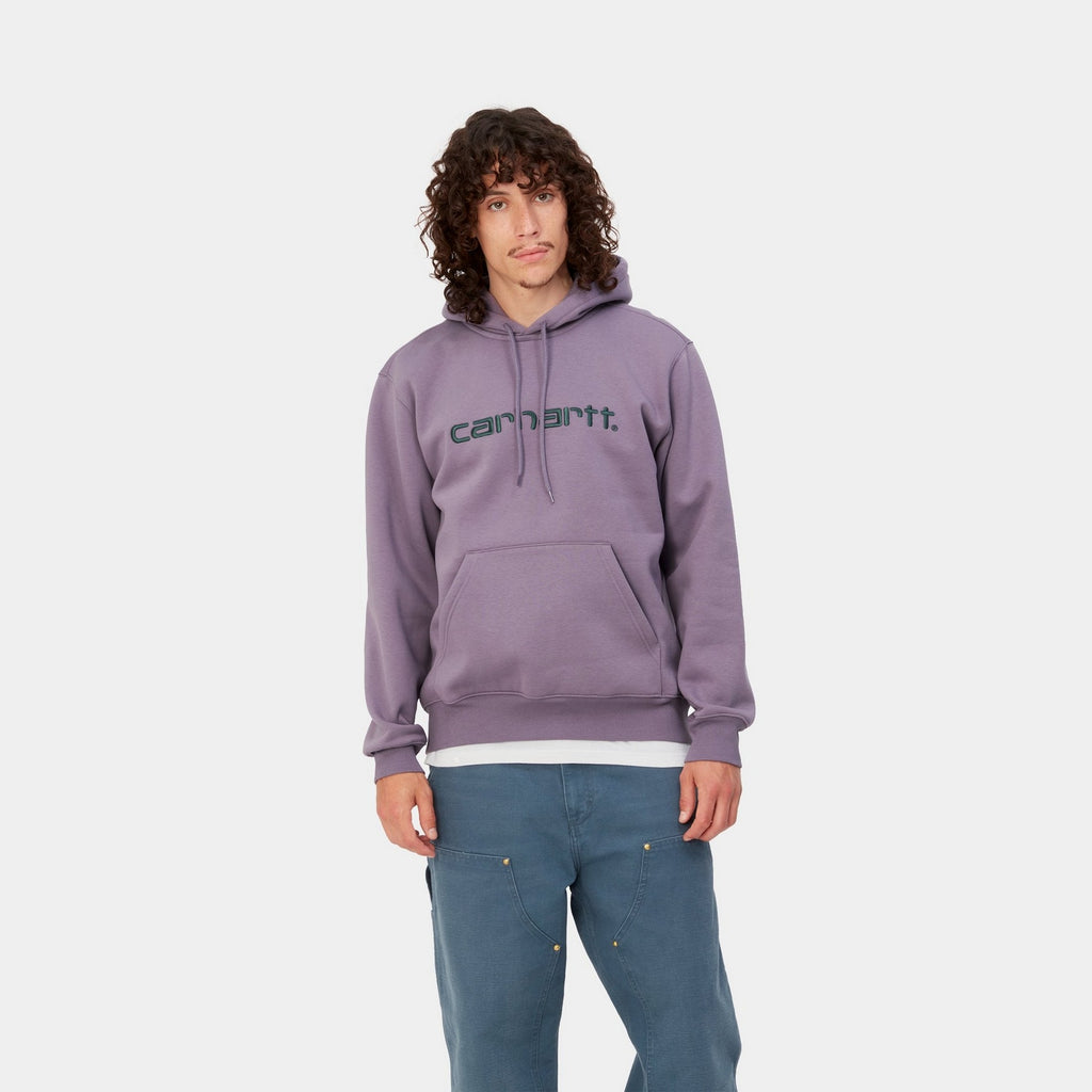 Carhartt WIP Hooded Carhartt Sweatshirt | Glassy Purple – Page Hooded ...
