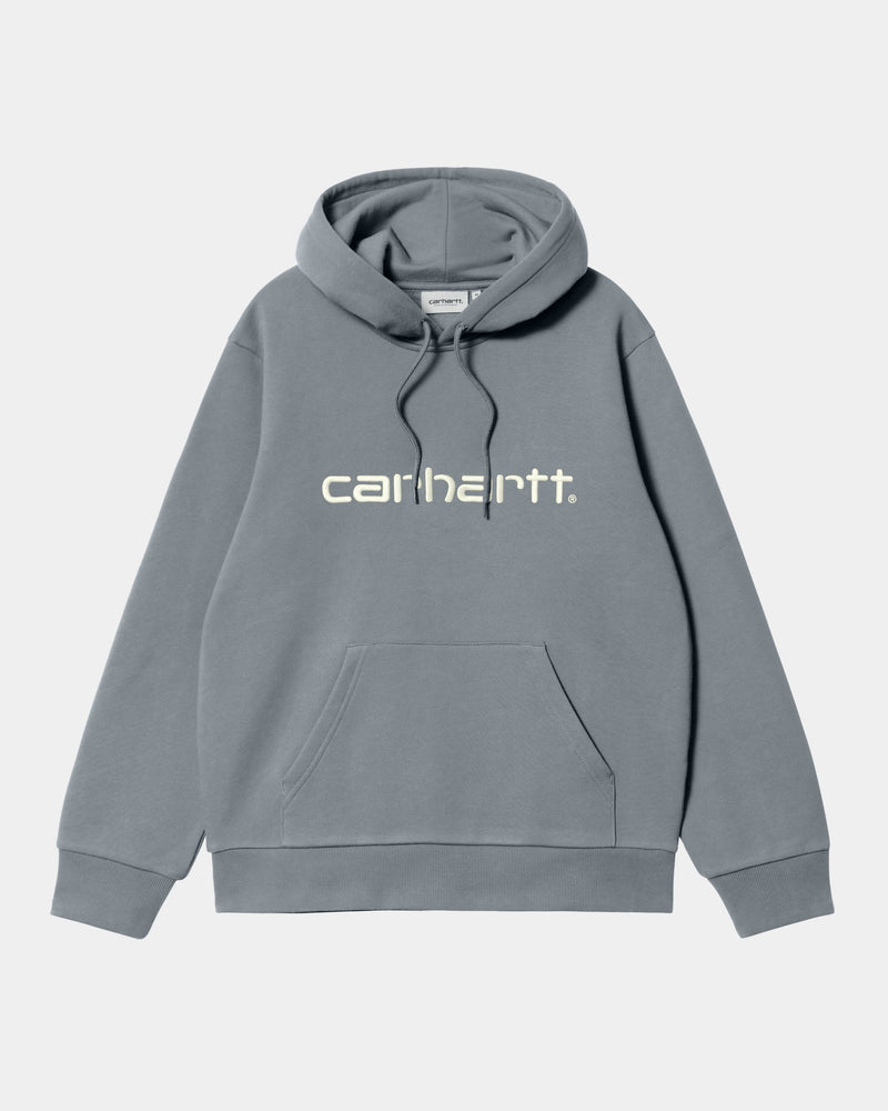 Carhartt WIP Hooded Carhartt Sweatshirt Dove Grey Wax Page Hooded Carhartt Sweatshirt