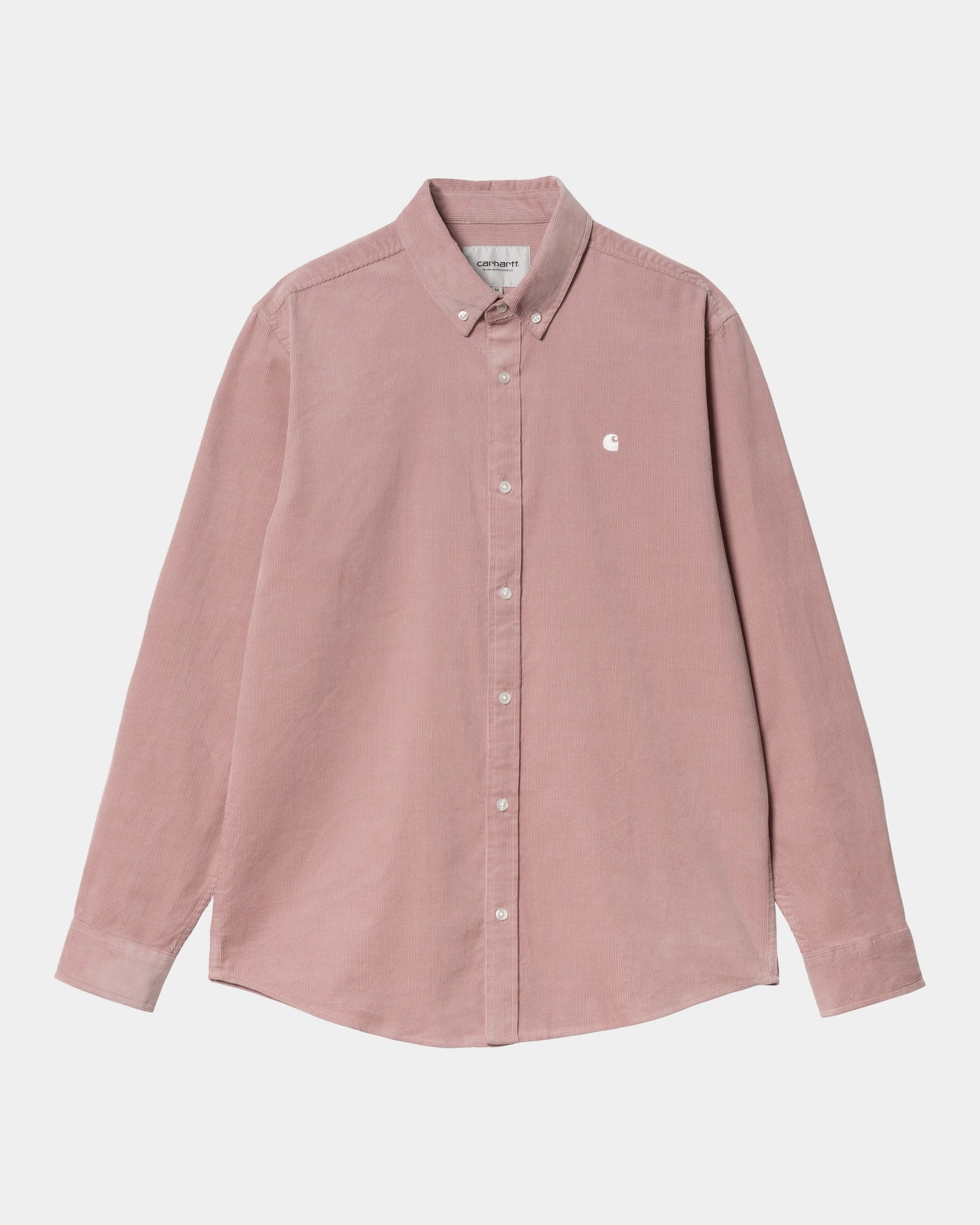 칼하트WIP Carhartt Madison Fine Cord Shirt,Glassy Pink / Wax