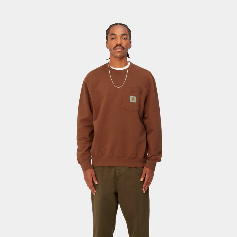 Carhartt WIP Pocket Sweatshirt | Beaver – Page Pocket Sweatshirt