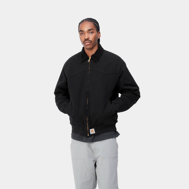 Carhartt WIP OG Santa Fe Jacket (Winter) | Black (aged canvas