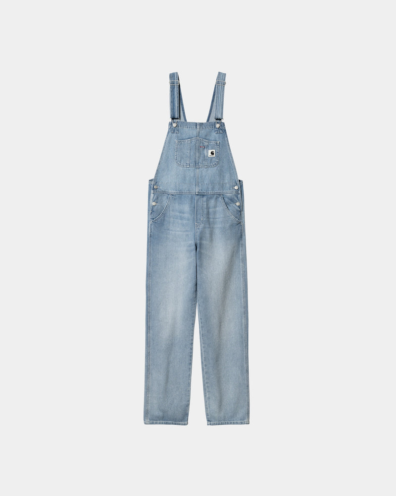 Carhartt WIP Women's Bib Overall Straight - Denim | Blue (light 