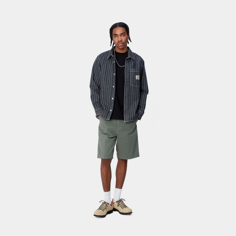 Carhartt WIP Single Knee Short - Drill | Park (garment dyed