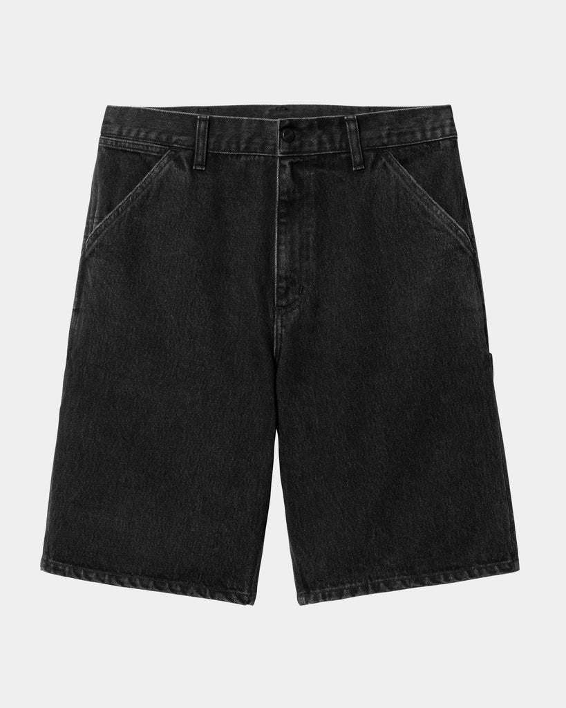 Carhartt WIP Single Knee Short - Denim | Black (stone washed) – Page ...