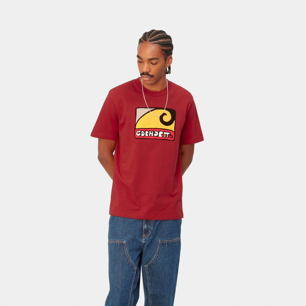 Carhartt WIP Fibo T-Shirt | Cherry – Page Fibo T-Shirt – Carhartt WIP USA