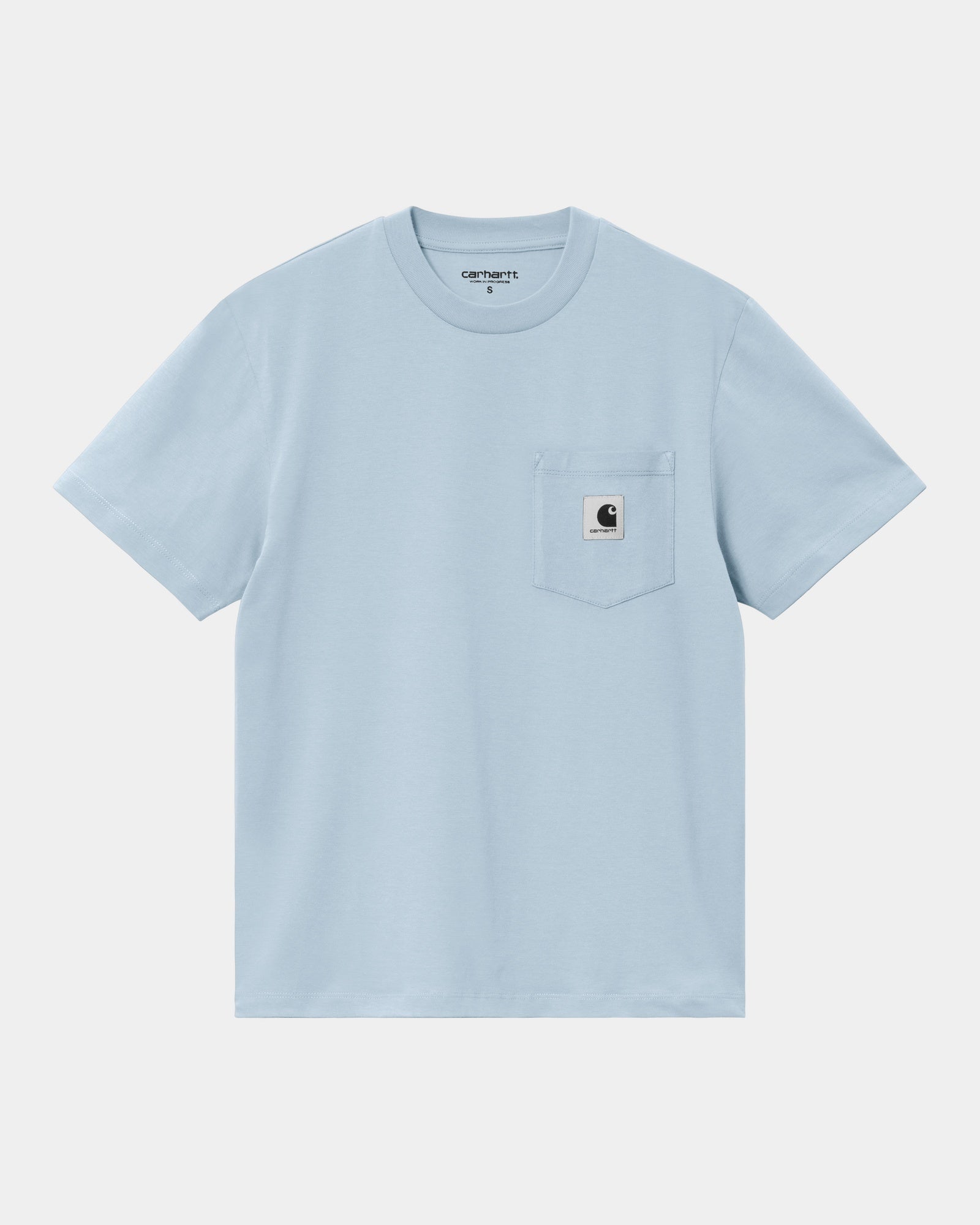 칼하트WIP Carhartt WOMEN'S Pocket T-Shirt,Frosted Blue