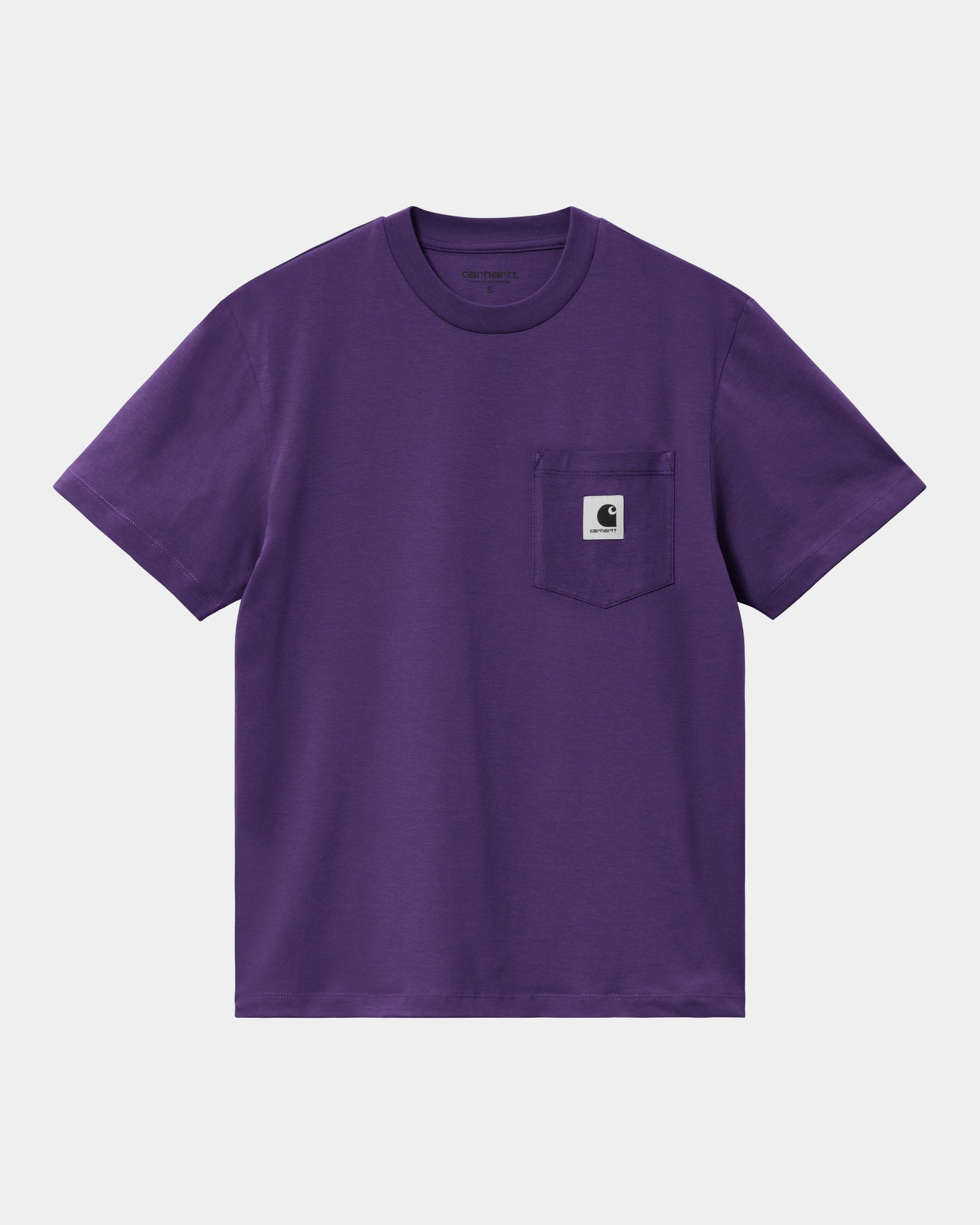 칼하트WIP Carhartt WOMEN'S Pocket T-Shirt,Tyrian