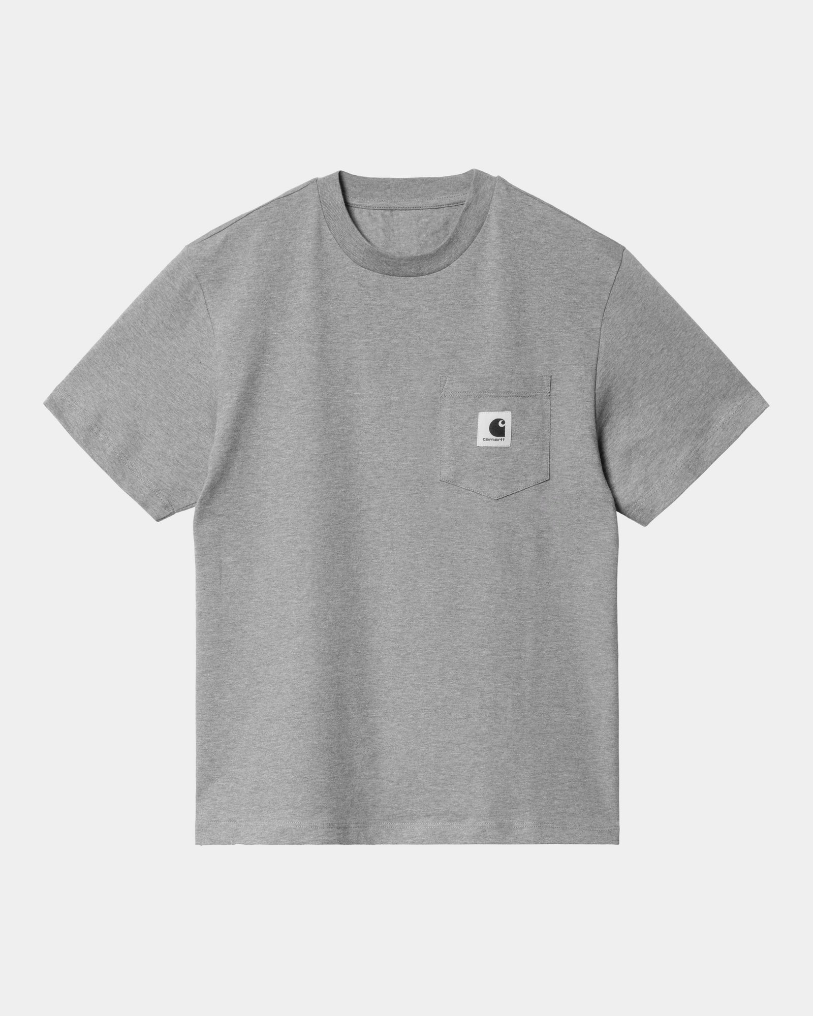 칼하트WIP Carhartt Women’s Pocket T-Shirt,Grey Heather