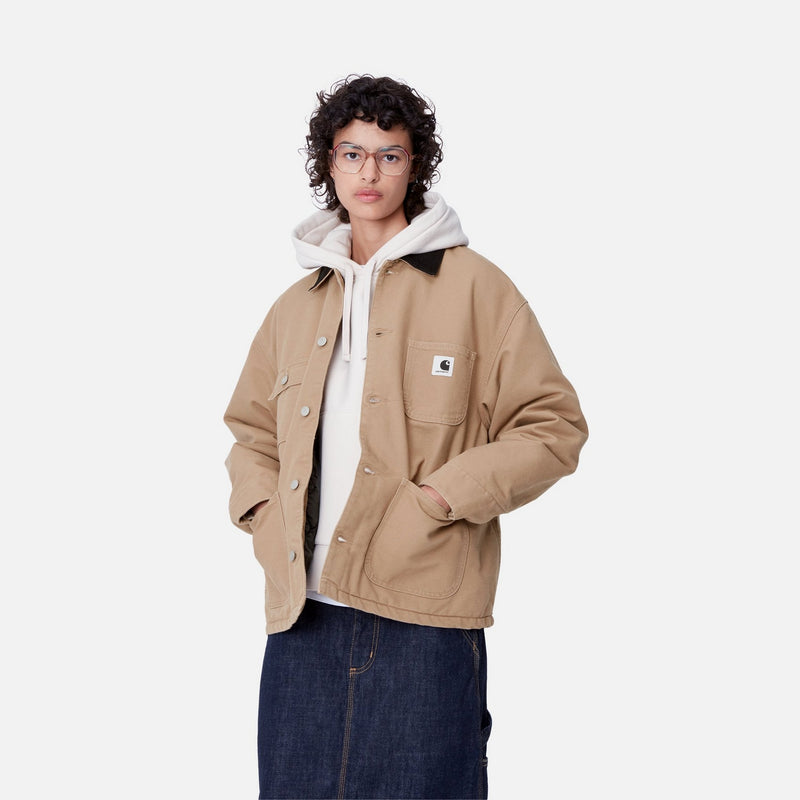 Carhartt WIP Women s OG Michigan Chore Coat Winter Peanut Black Page Women s OG Michigan Chore Coat Winter