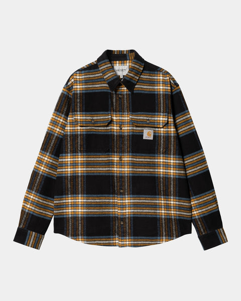 Hawkins Check Shirt | Black / Prussian Blue