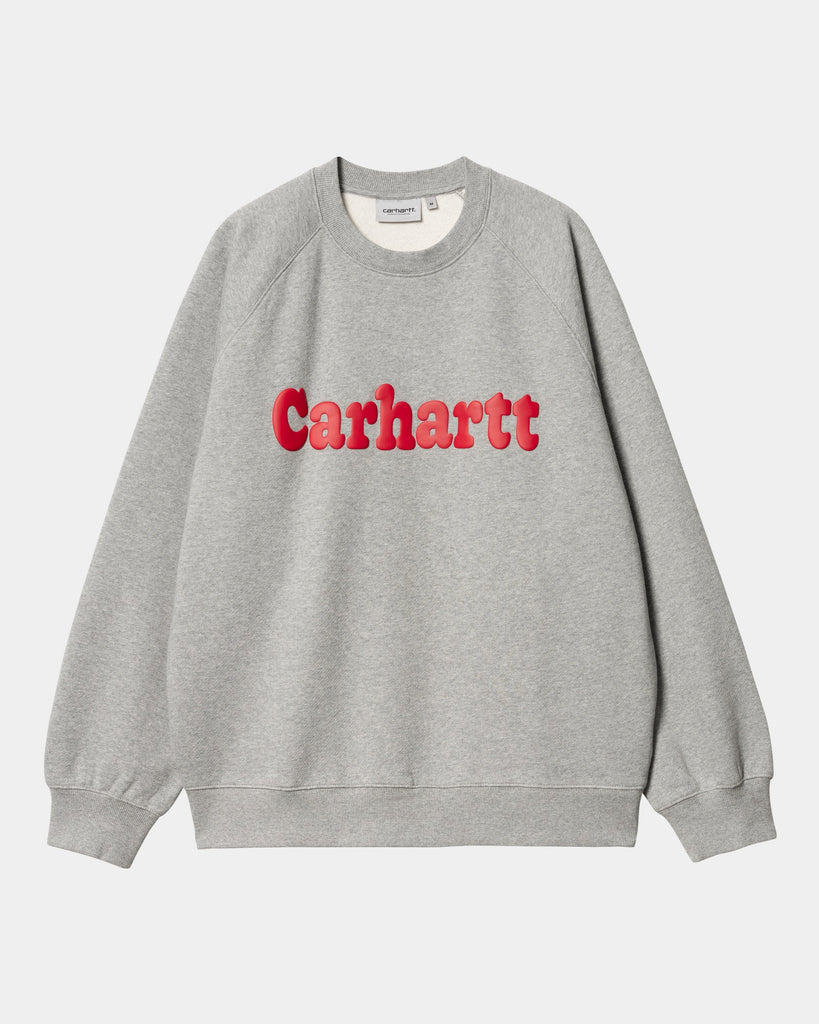 Carhartt WIP Bubbles Sweatshirt | Grey Heather – Page Bubbles ...