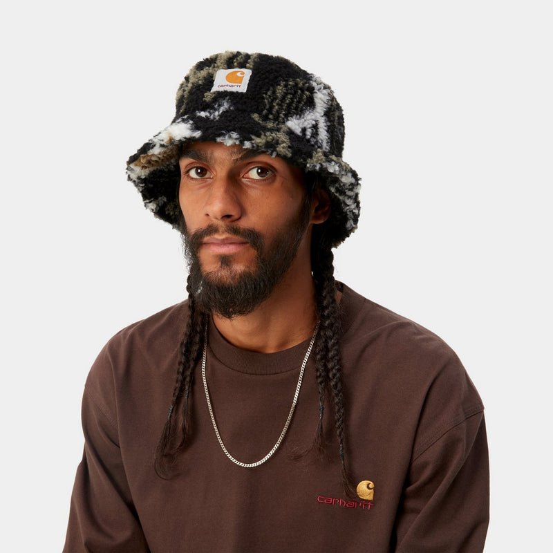 Carhartt WIP Prentis Bucket Hat | Black Baru Jacquard – Page