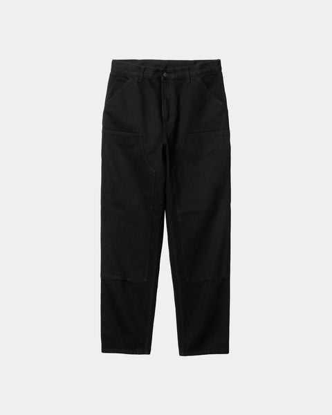 DOUBLE KNEE PANT Black (Rinsed)