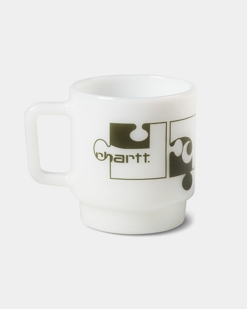 Carhartt WIP – Assemble Glass Mug White/Plant - One Size