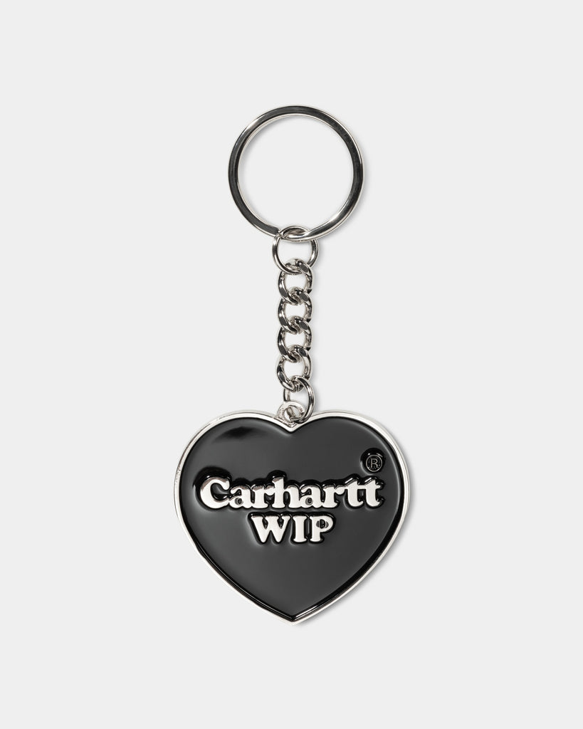 Carhartt WIP Heart Keychain | Black – Page Heart Keychain – Carhartt ...