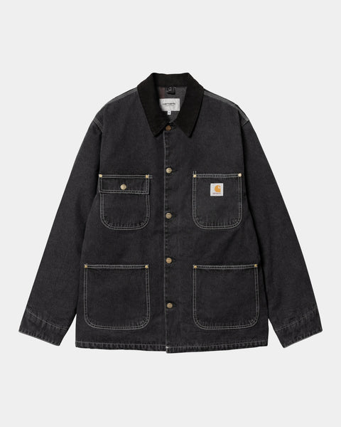 Carhartt WIP OG Chore Coat (Winter) - Denim | Black (stone washed