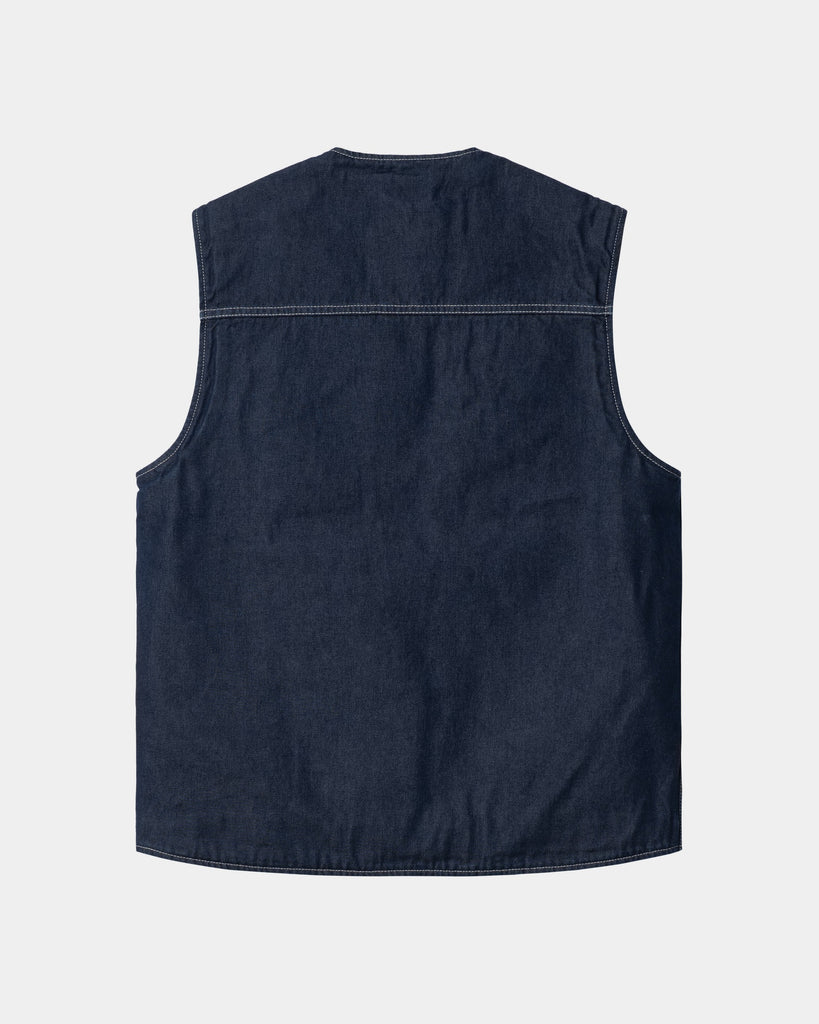 Carhartt WIP Chore Vest | Blue (one wash) – Page Chore Vest – Carhartt ...