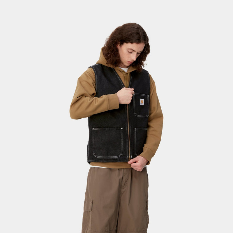 Chore Vest | Black (one wash)