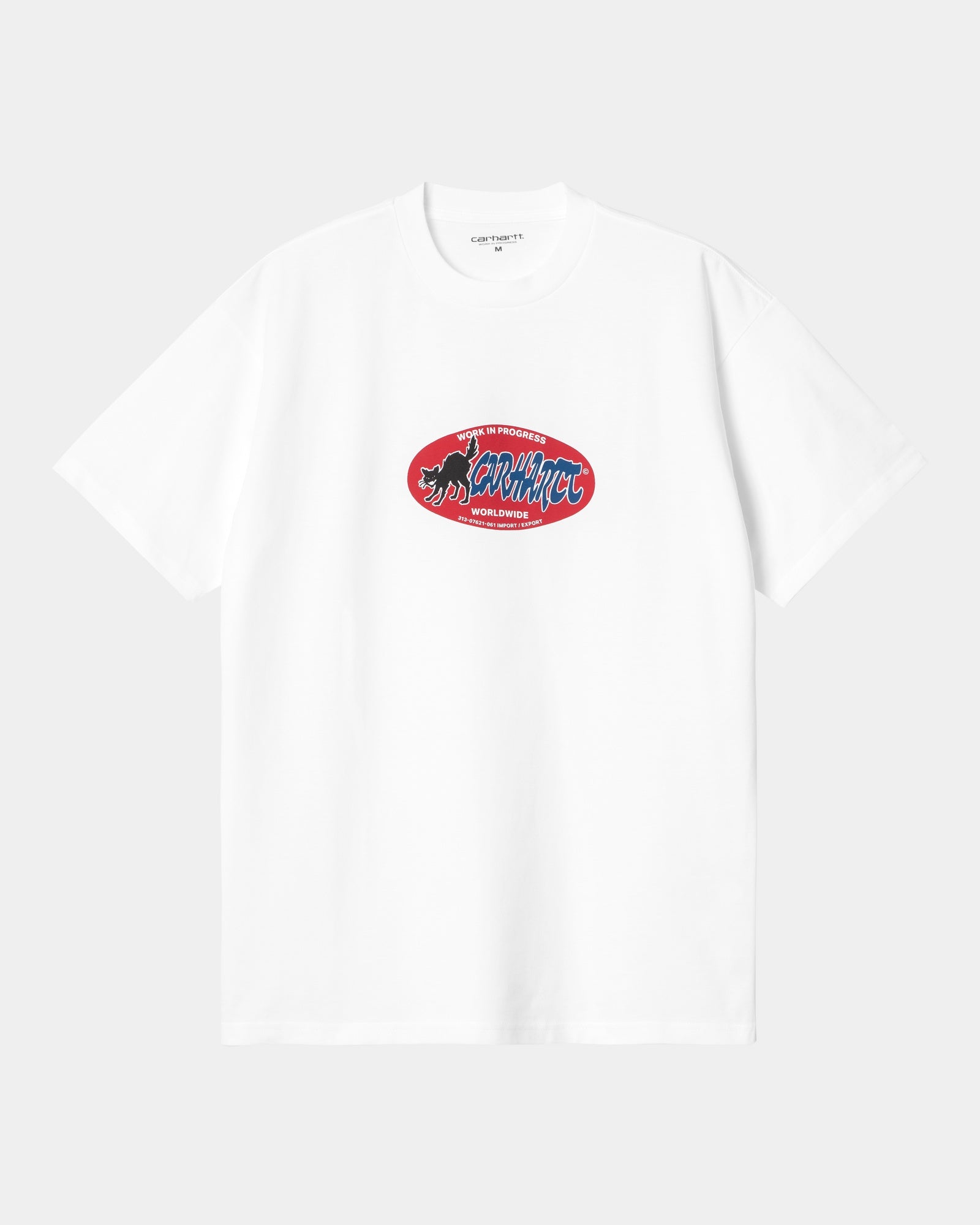 칼하트WIP Carhartt Cat Sticker T-Shirt,White