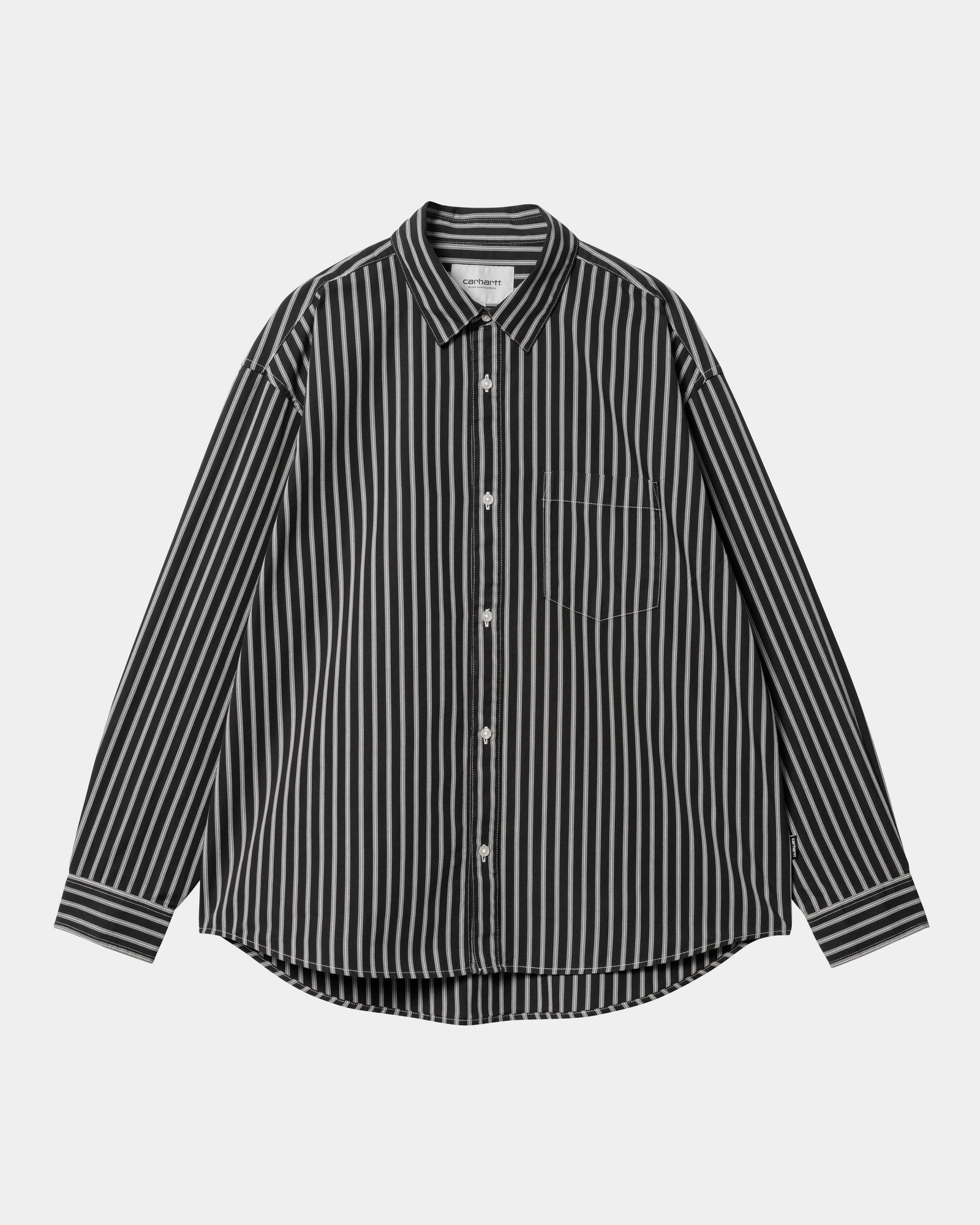 칼하트WIP Carhartt Ligety Stripe Shirt,Black / Wax
