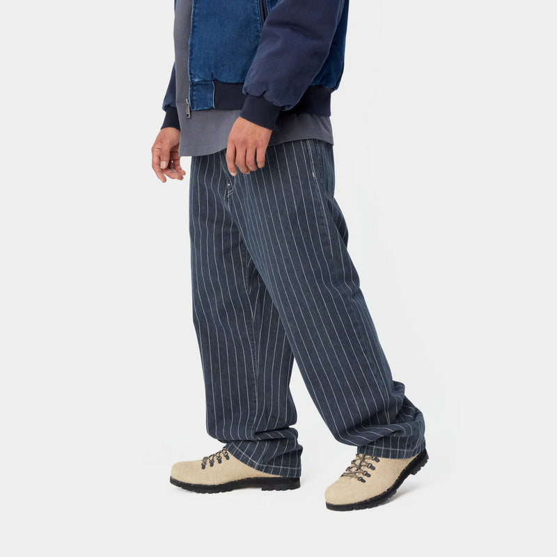 Carhartt WIP Orlean Stripe Pant | Blue / White (stone washed 