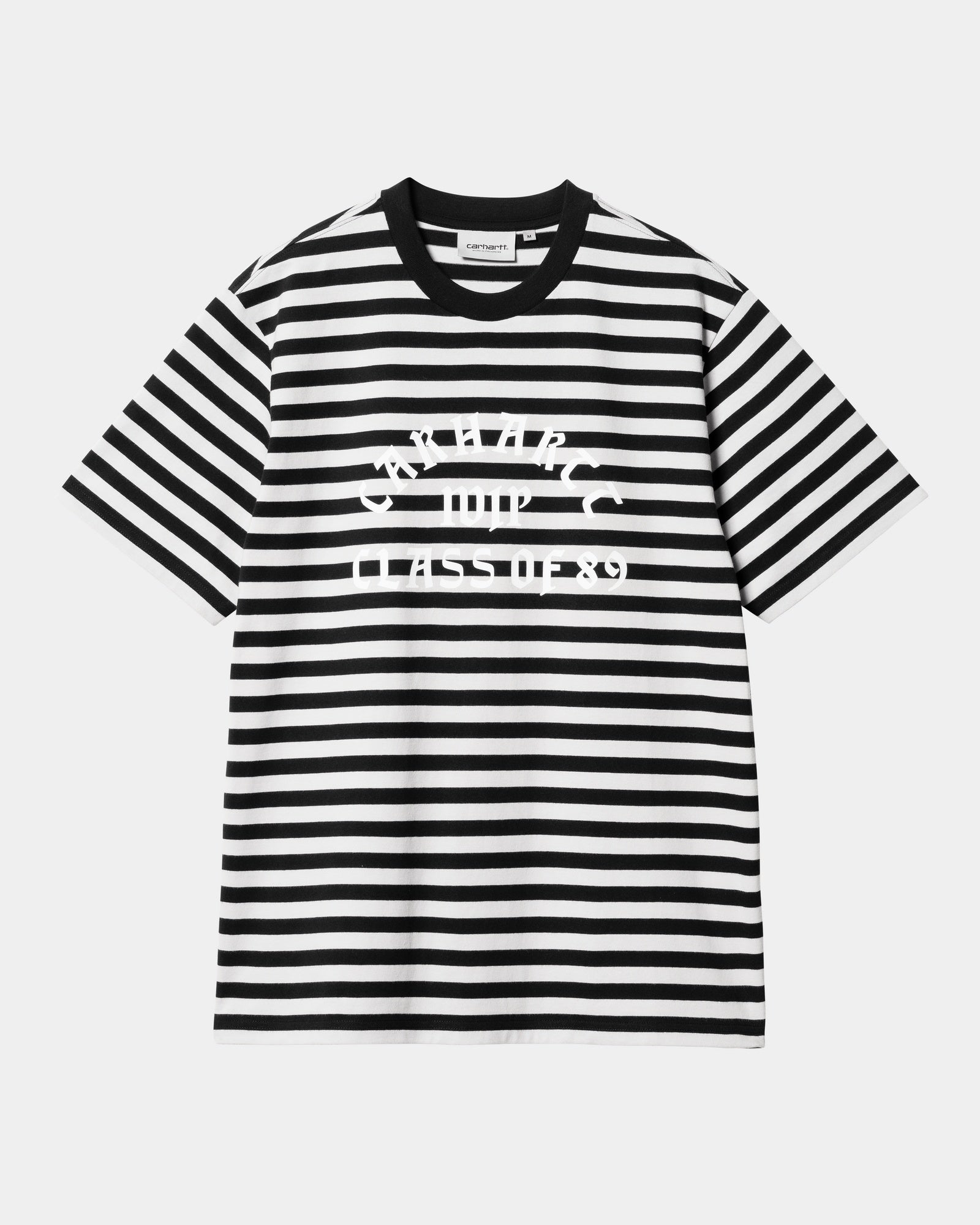 칼하트WIP Carhartt Scotty Stripe Athletic T- Shirt,Black / Sonic Silver