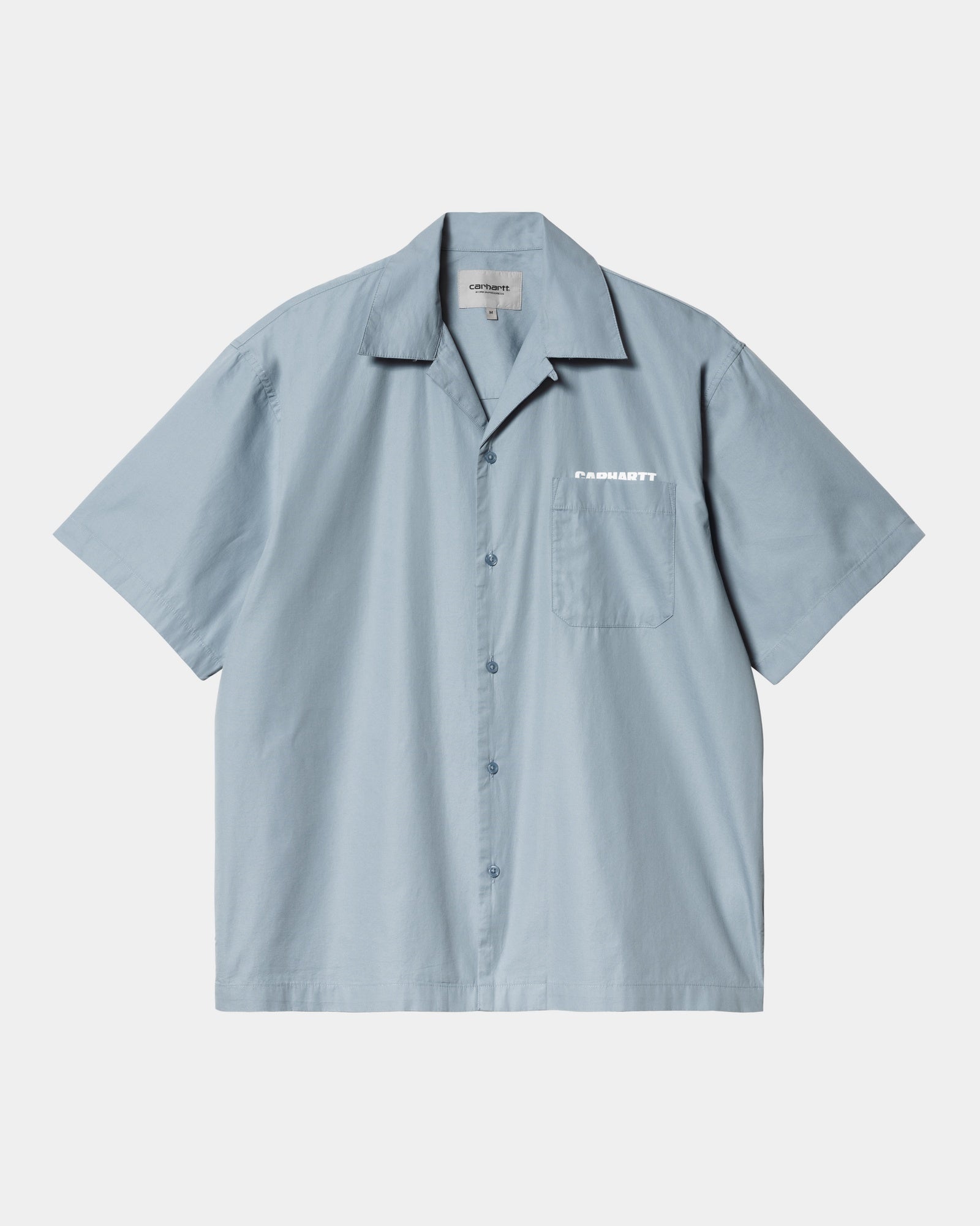 칼하트WIP Carhartt Link Script Shirt,Frosted Blue