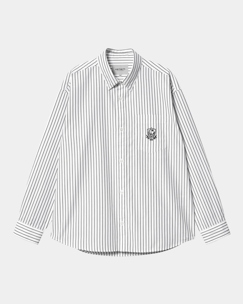 Carhartt WIP Linus Stripe Shirt | White – Page Linus Stripe Shirt ...