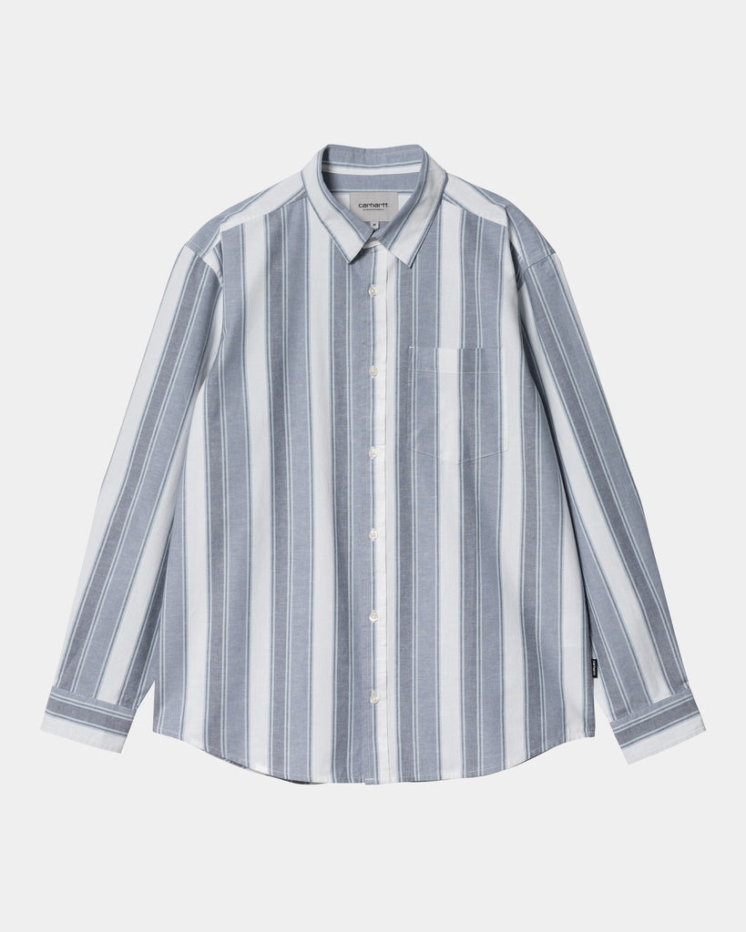 Carhartt WIP Kendricks Stripe Shirt | Hudson Blue / Bay Blue – Page ...