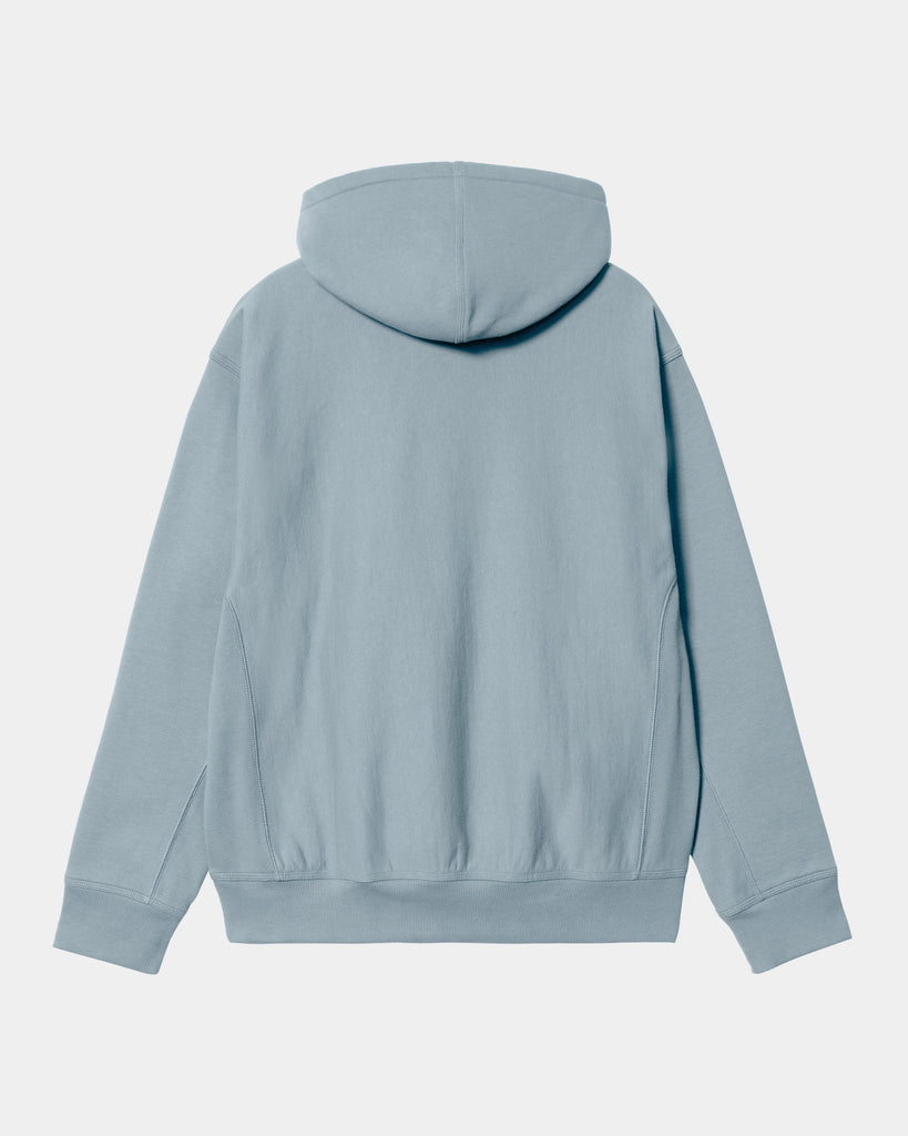 Carhartt WIP Hooded American Script Jacket | Frosted Blue – Page Hooded ...