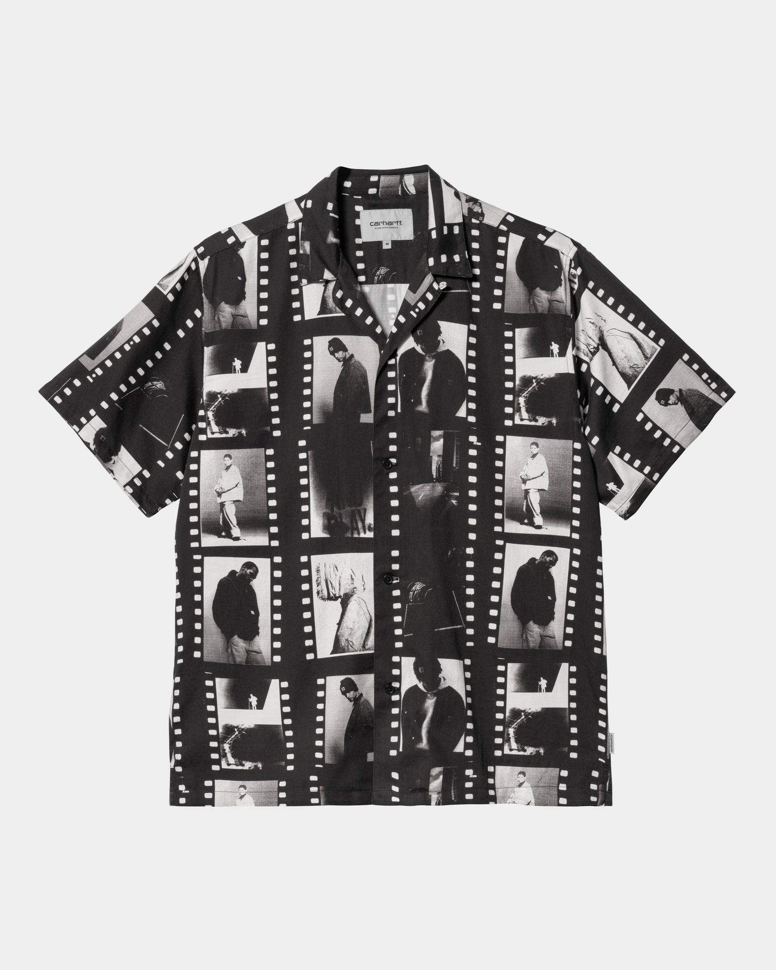 칼하트WIP Carhartt Photo Strip Print Shirt,Black / White