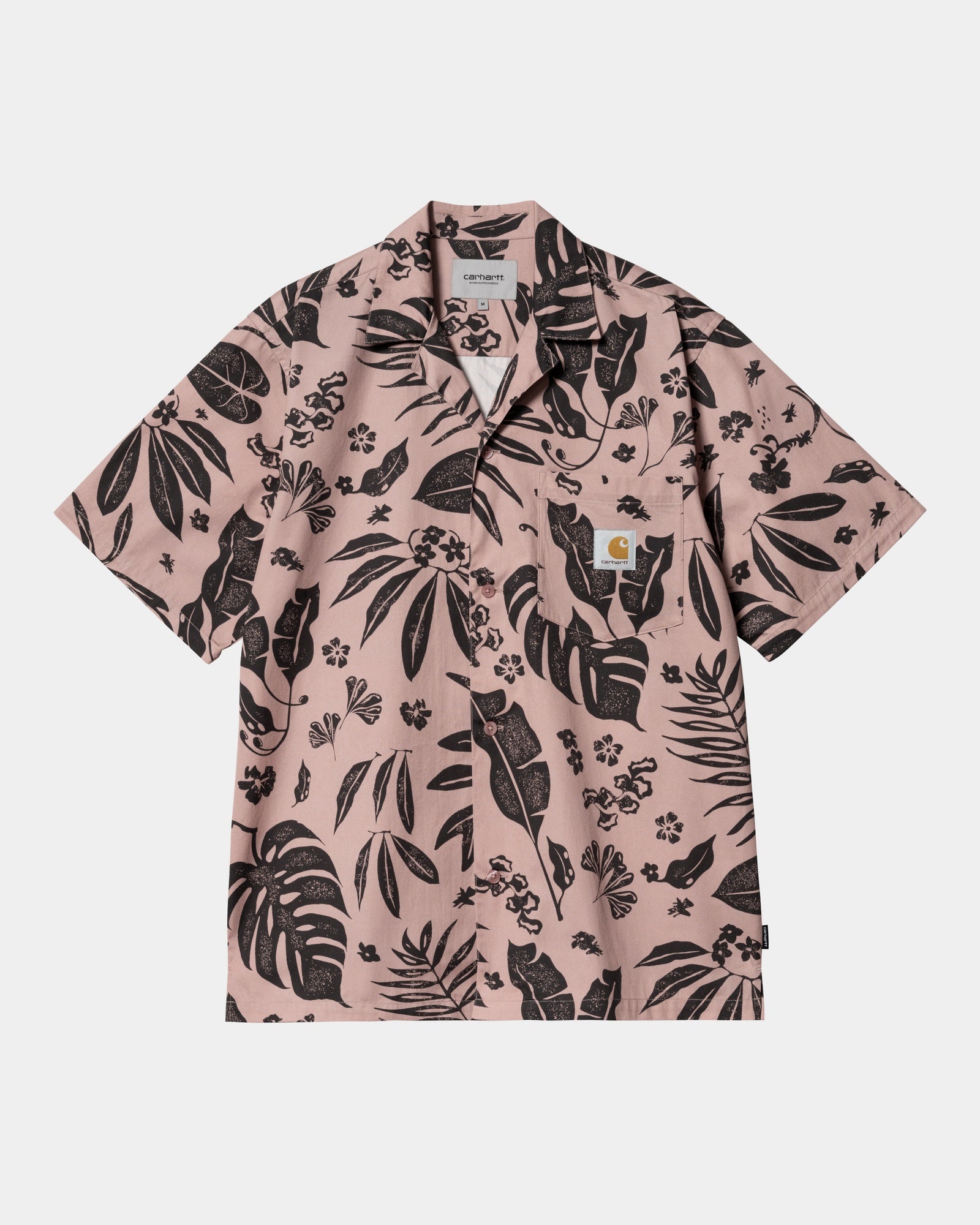 칼하트WIP Carhartt Woodblock Print Shirt,Glassy Pink