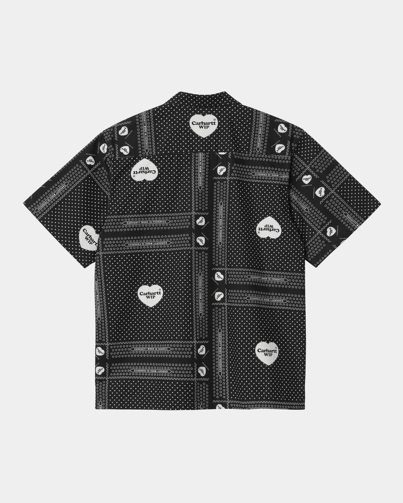 Carhartt WIP Heart Bandana Print Shirt | Black – Page Heart Bandana ...