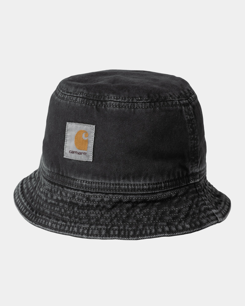 Carhartt WIP Garrison Bucket Hat | Black (Stone Dyed)