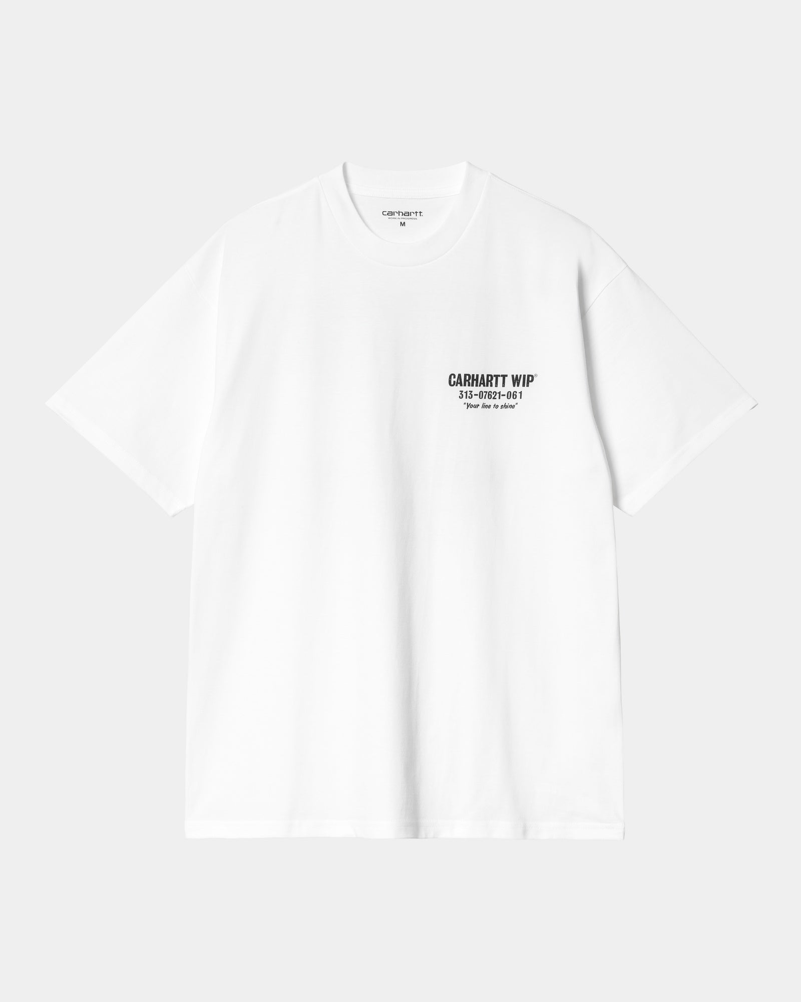 칼하트WIP Carhartt Less Troubles T-Shirt,White / Black