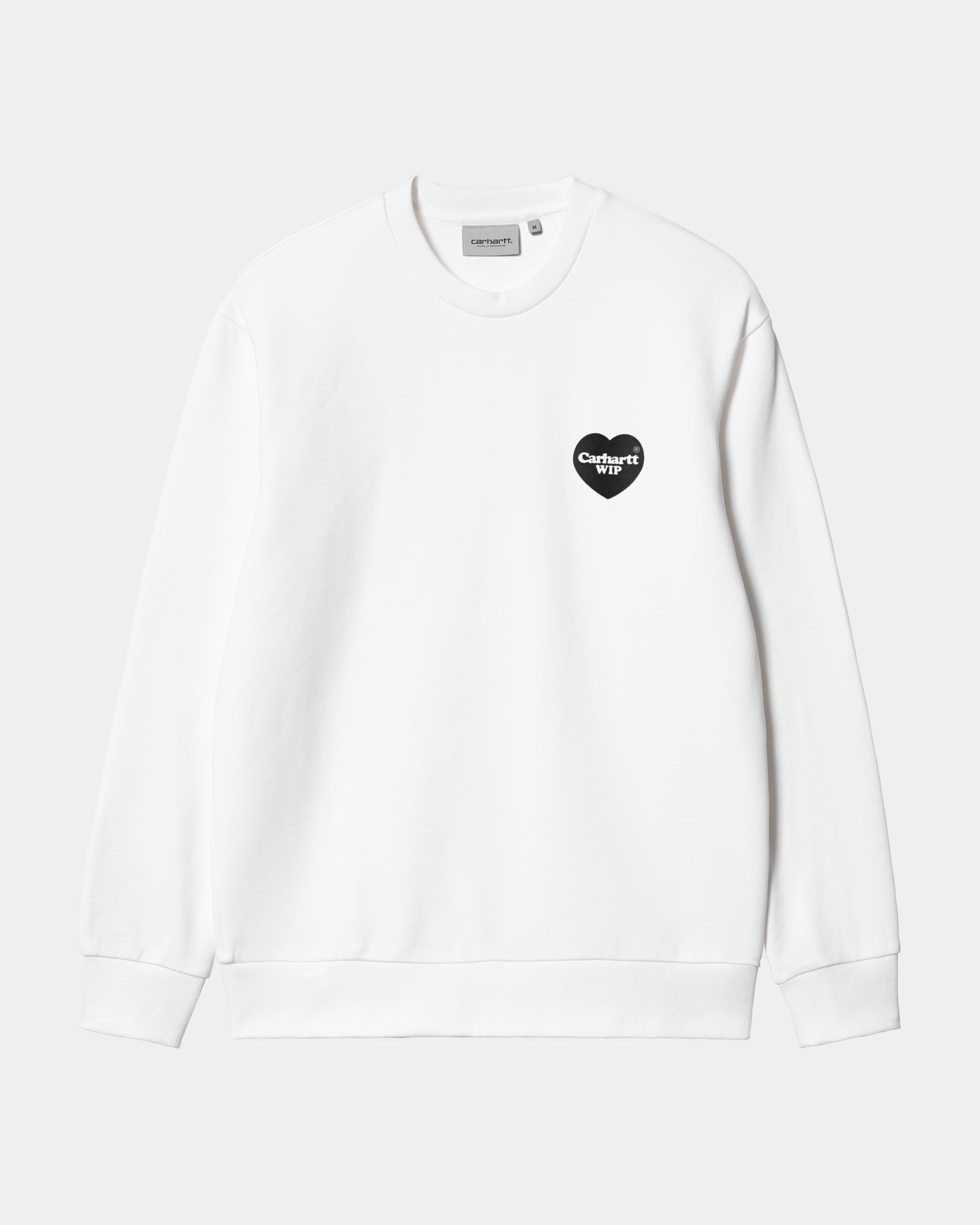 칼하트WIP Carhartt Heart Bandana Sweatshirt,White / Black