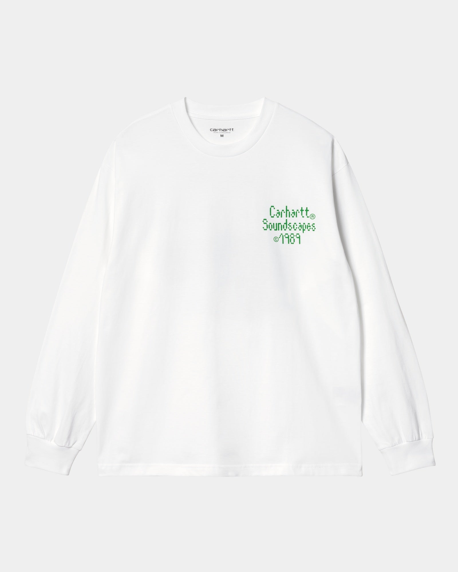 칼하트WIP Carhartt Soundface Long Sleeve T-Shirt,White