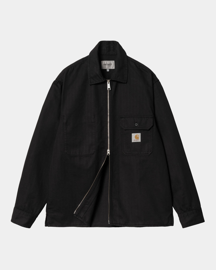 Carhartt WIP Rainer Shirt Jac | Black (garment dyed) – Page Rainer ...